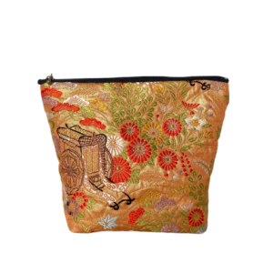 a floral welcome：草花の歓迎 kimono pouch ( size : l )